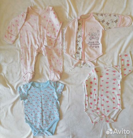 Детские вещи пакетом для девочек от 0 до 3 m