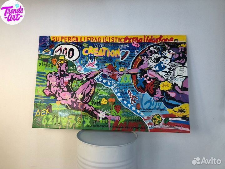 Стильные картины арт в стиле лофт для интерьера