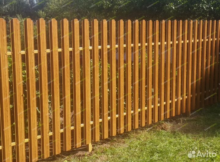 Забор под ключ из профлиста на заказ