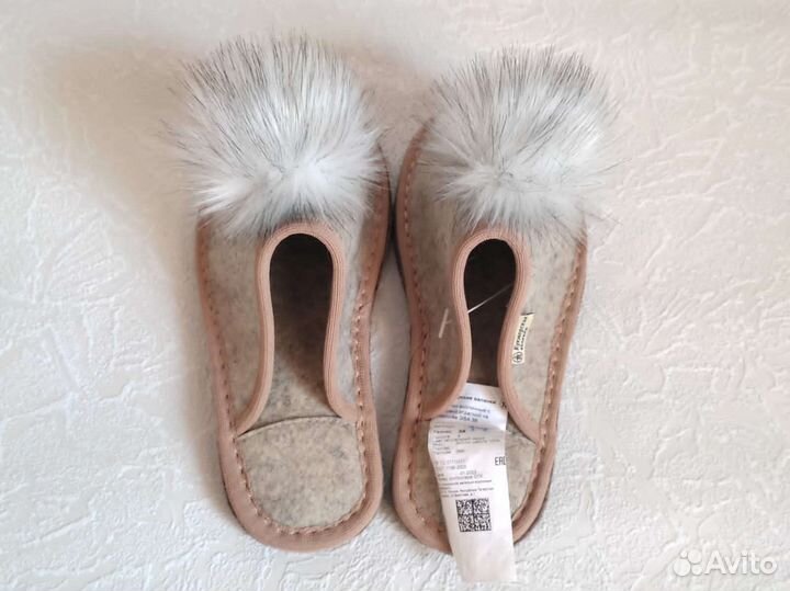 Тапочки женские из войлока