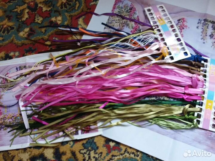 Картина вышивка лентами