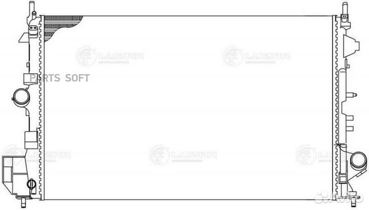 Радиатор охлаждения двигателя Opel Vectra C (02) 1