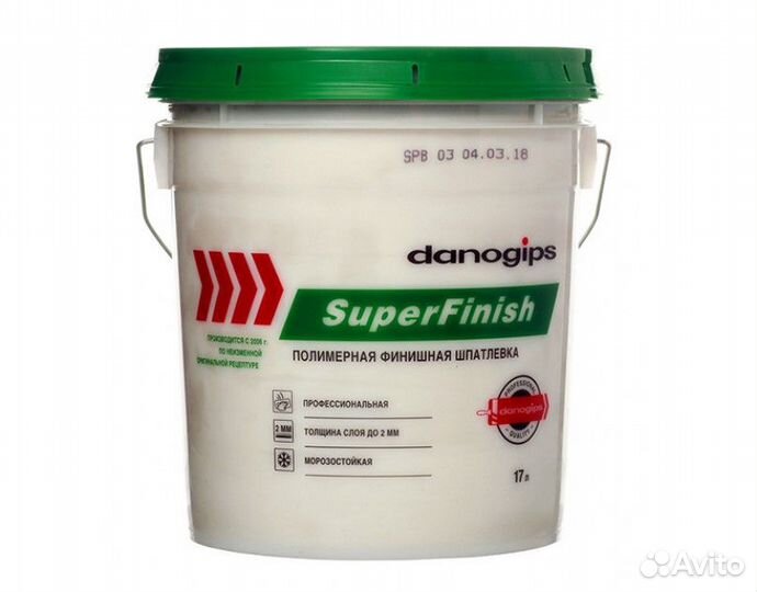 Шпаклевка danogips шитрок superfinish (28кг)