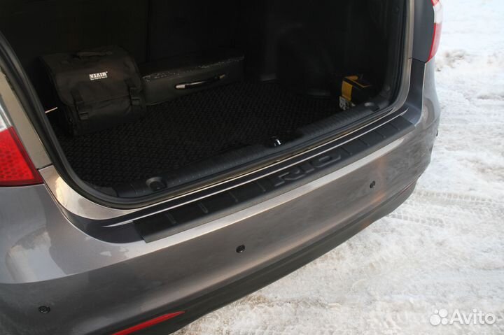 Накладка на бампер Kia Rio 3 (11-15) RA