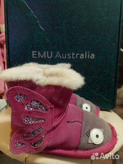 Замшевые зимние детские угги