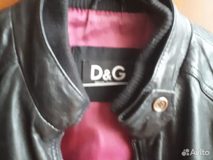 Куртка женская кожаная D&G