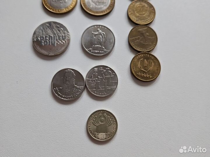 Редкие монеты 10, 5, 2, 1, 25