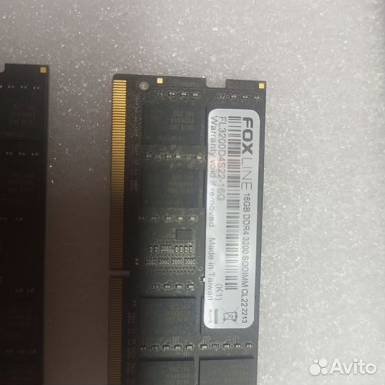 Оперативная память Foxline 16 Gb DDR4 3200мгц