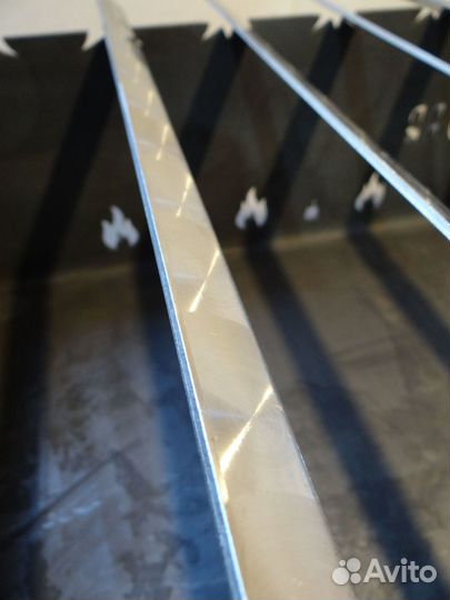 Шампур для люля кебаб 450*20*3мм, нержавейка