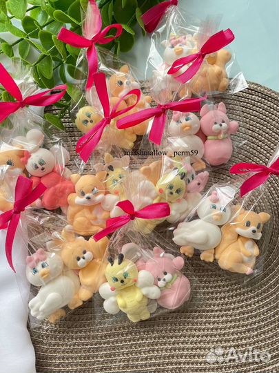 Сладкий подарок маршмеллоу на день рождения