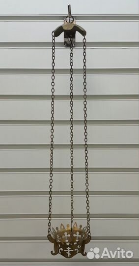 Лампадка без стаканчика, латунная