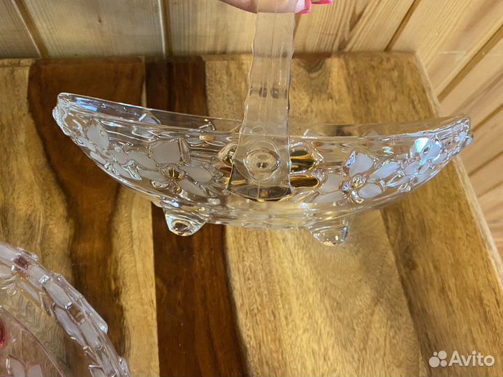Салатник хрустальный винтаж
