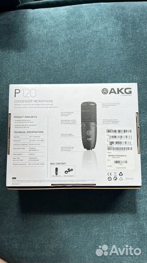 Студийный микрофон akg p120