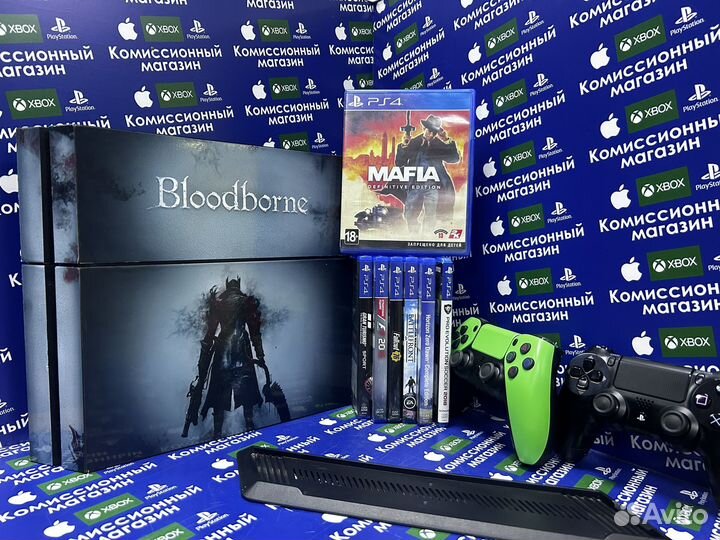 PS4,7дисков,2джойстика,подставка(гарантия)