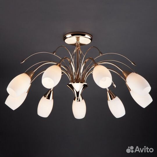 Потолочная люстра Eurosvet 22080/9 золото Ginevra