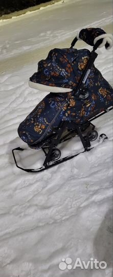 Санки коляска nika