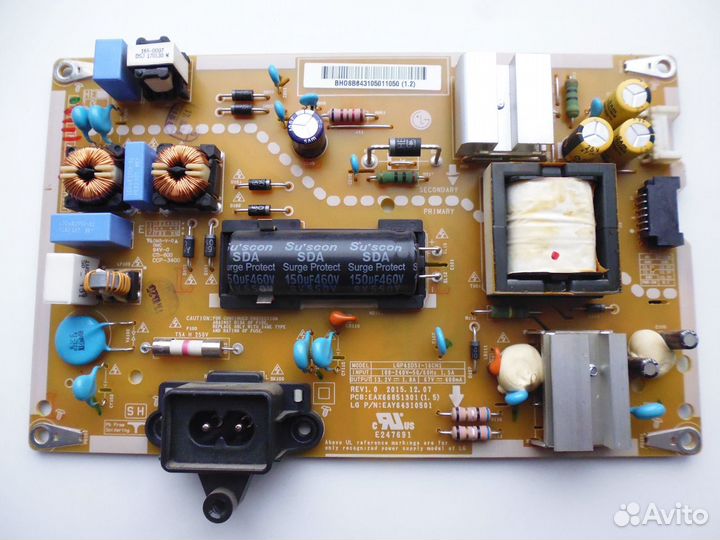 Блок питания EAX66851301(1.5) от LG 43LH570V