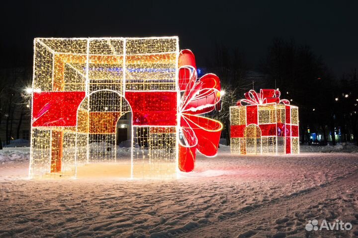 Городское оформление световыми фигурами