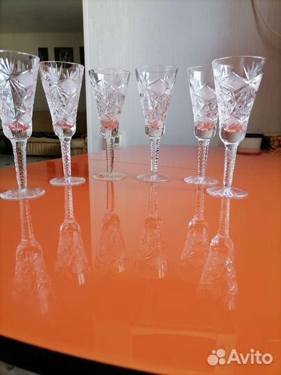 Фужеры хрустальные СССР