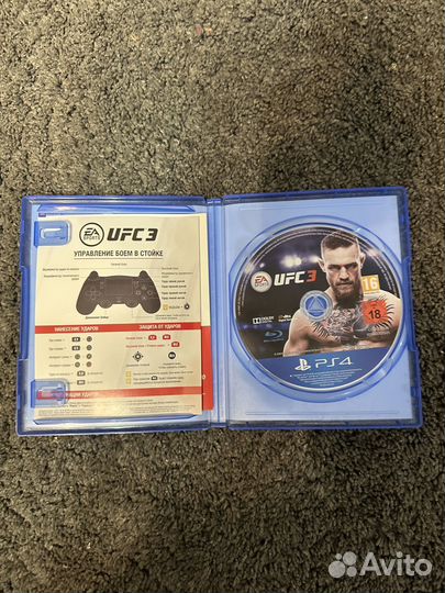 Диск ufc 3 на ps4