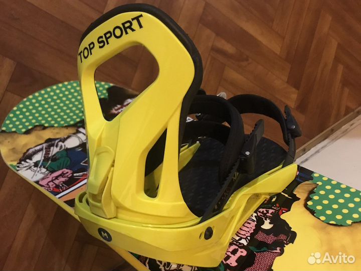 Сноуборд Buzrun 216 комплект 152 camber желтый