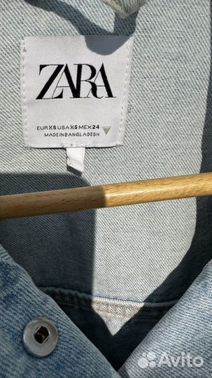 Куртка джинсовая zara oversize