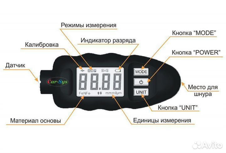 Толщиномер carsys DPM-816 PRO