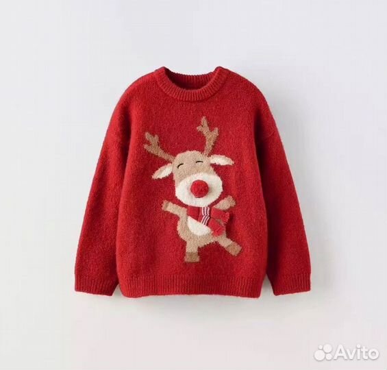 Новогодний Свитер zara детский