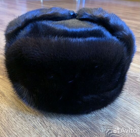 Норковая шапка мужская ушанка