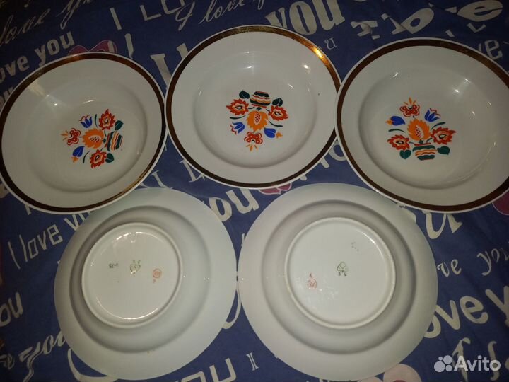 Тарелки суповые СССР, винтаж