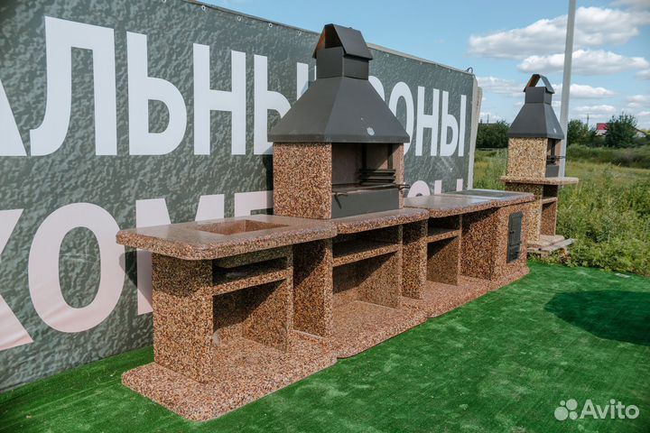 Модульный комплекс барбекю, печь под казан,гриль