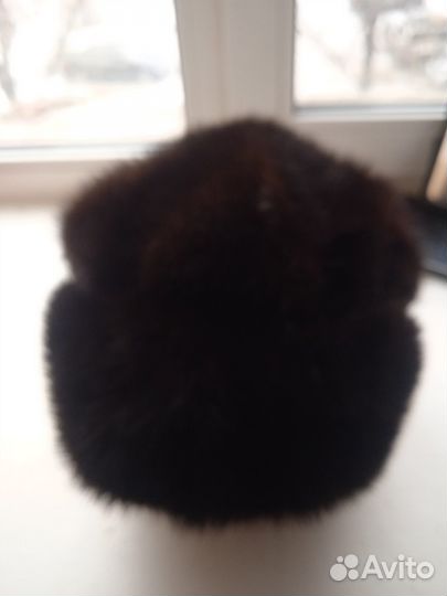 Шапка зимняя норковая женская