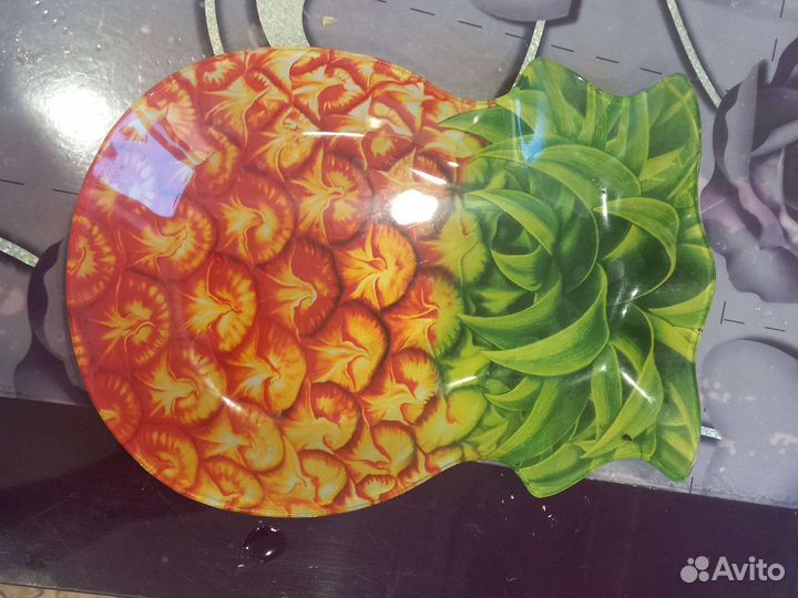 Блюдо стекло Спелый ананас