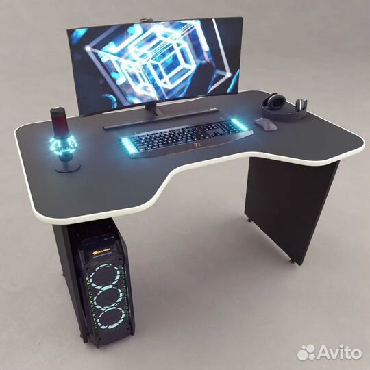 Компьютерный стол Чёрный myXplace 120х78х75 см