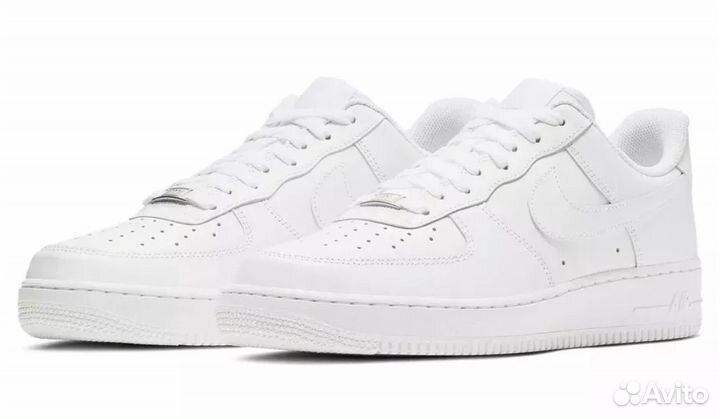 Кроссовки nike air force 1 белые