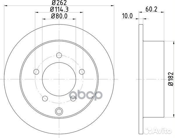 Диск тормозной зад ND3003K nisshinbo