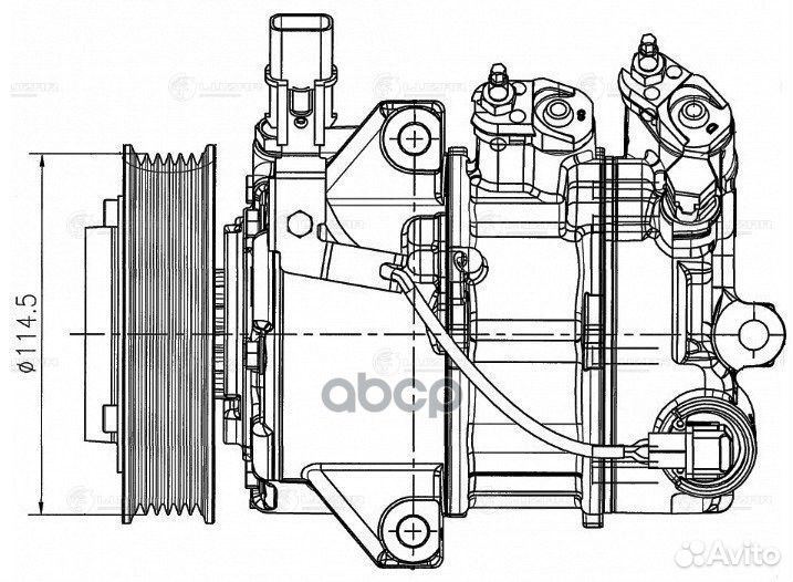 Lcac 0812 компрессор кондиционера KIA Optima I