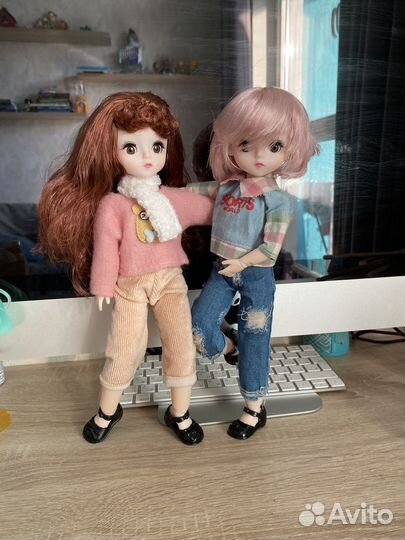 Кукла красивая мягкие волосы