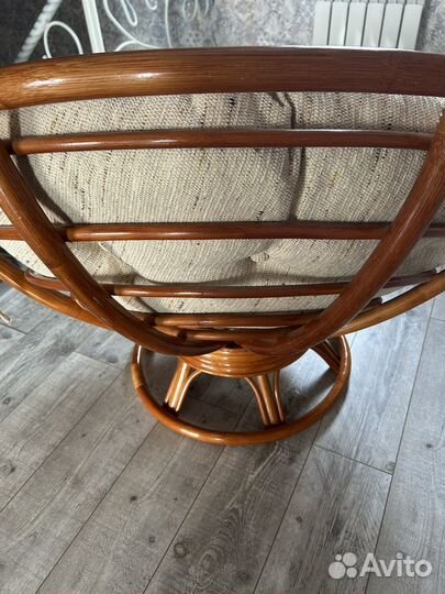 Кресло из натурального ротанга
