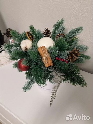 Новогодняя композиция на стол