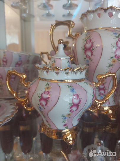 Сервиз чайный фарфор Чехия богемия