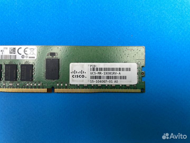 DDR4 8GB 2400 MHz ECC REG samsung 1Rx4 Серверная