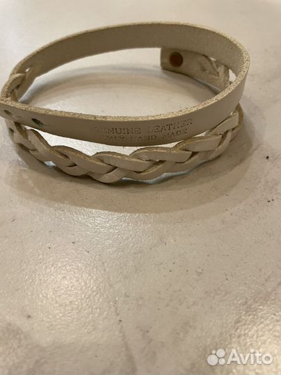 Браслет из натуральной кожи Италия