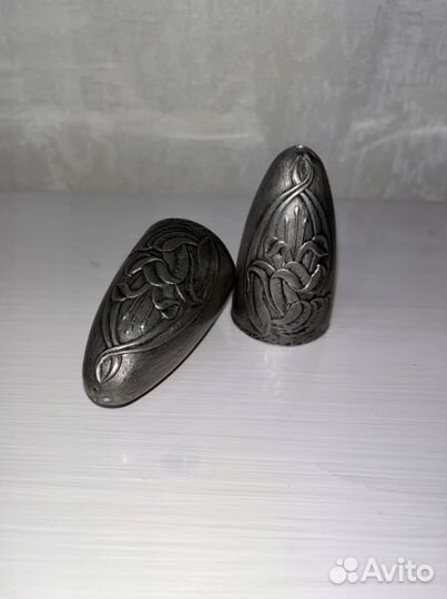 Старинный набор для специй солонка перечница