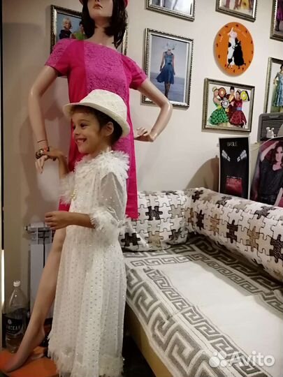 Италия, Нарядное женское платье с люрексом