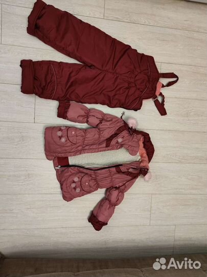 Зимний костюм для девочки 116-122