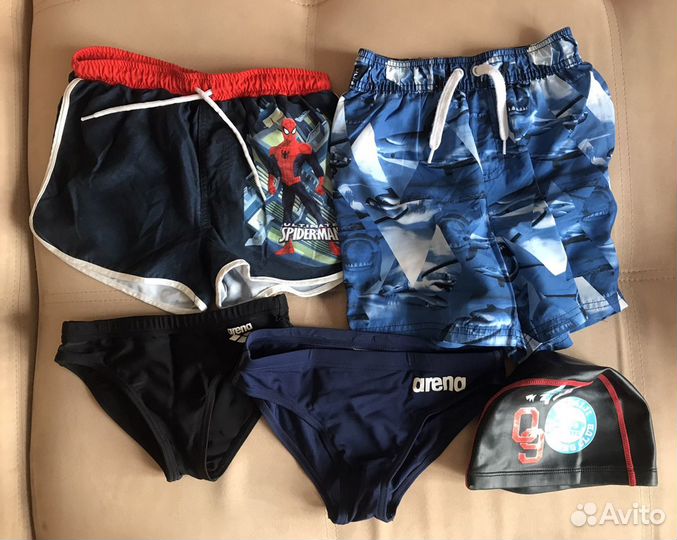 Плавки Arena, kiabi, Marvel, шапочка для плавания