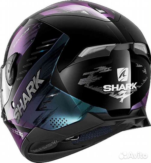 Шлем shark skwal 2 venger Black/Purple