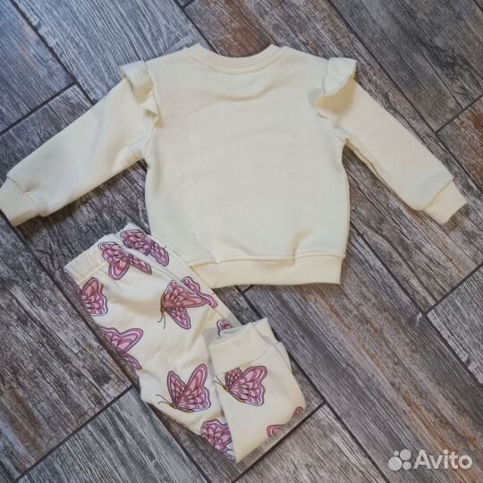 Костюмы для девочек флис H&M от 90до110 новые