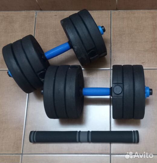 Гантели по 12 кг + Переходник в Подарок